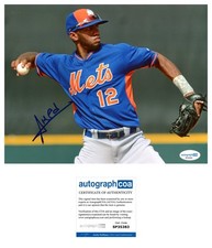 Amed Rosario Signed  Autographed New York Mets Photo Picture 8x10 ACOA CERT