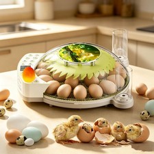 Incubators for Hatching Eggs, Egg Incubator with Automatic Egg Turning and Humid