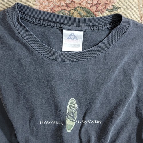 Vintage Hawaiian Legends T-Shirt Mens 3XLT Black Short Sleeve Surf Distressed - Picture 10 of 13