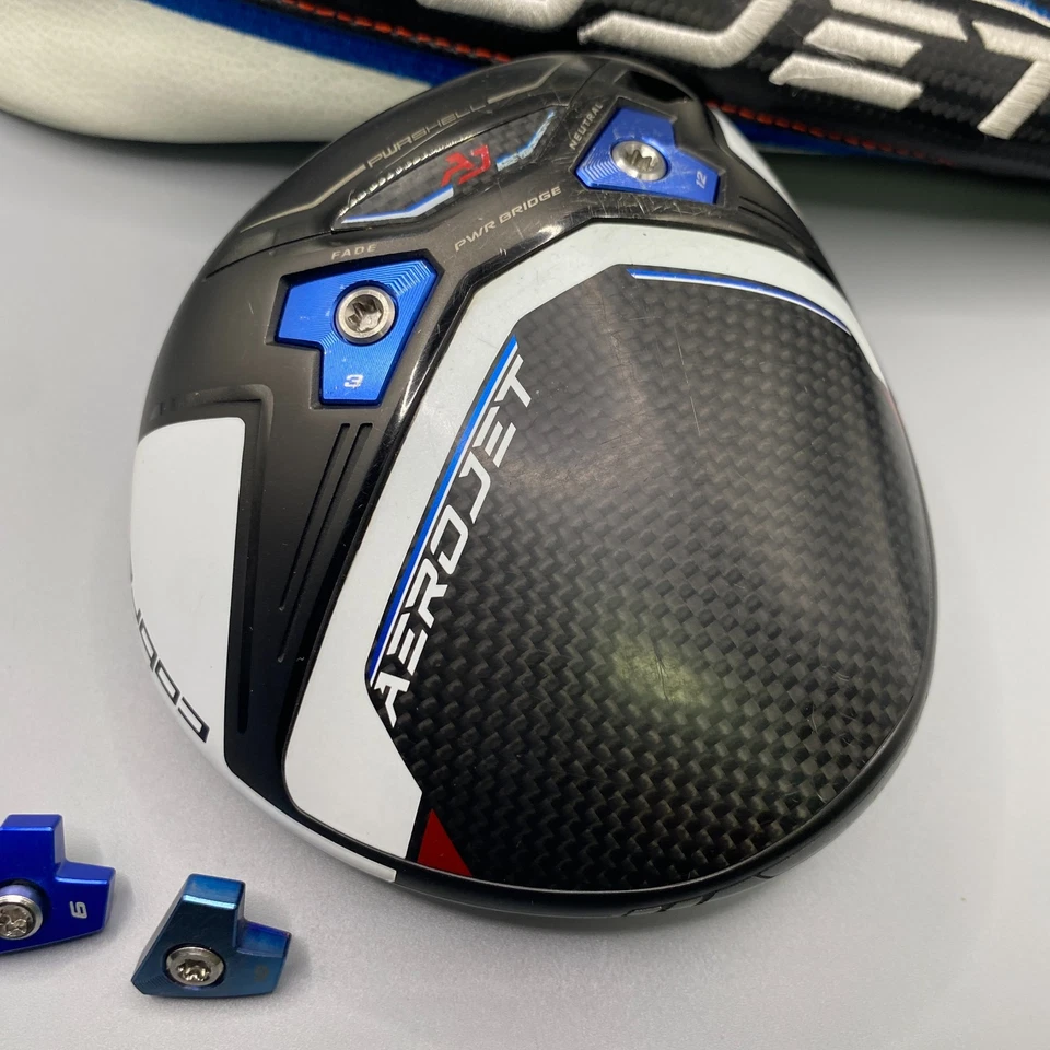 Cobra AEROJET LS 9° Driver Head + Cover + 4 Weights (8g/9g/10g/12g) From Japan - Image 4 of 4