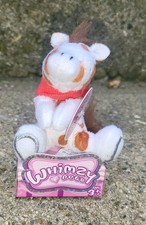 2010 Whimzy Pets Stetson Horse 3" Mini Plush White Brown Spotted Blip Toys