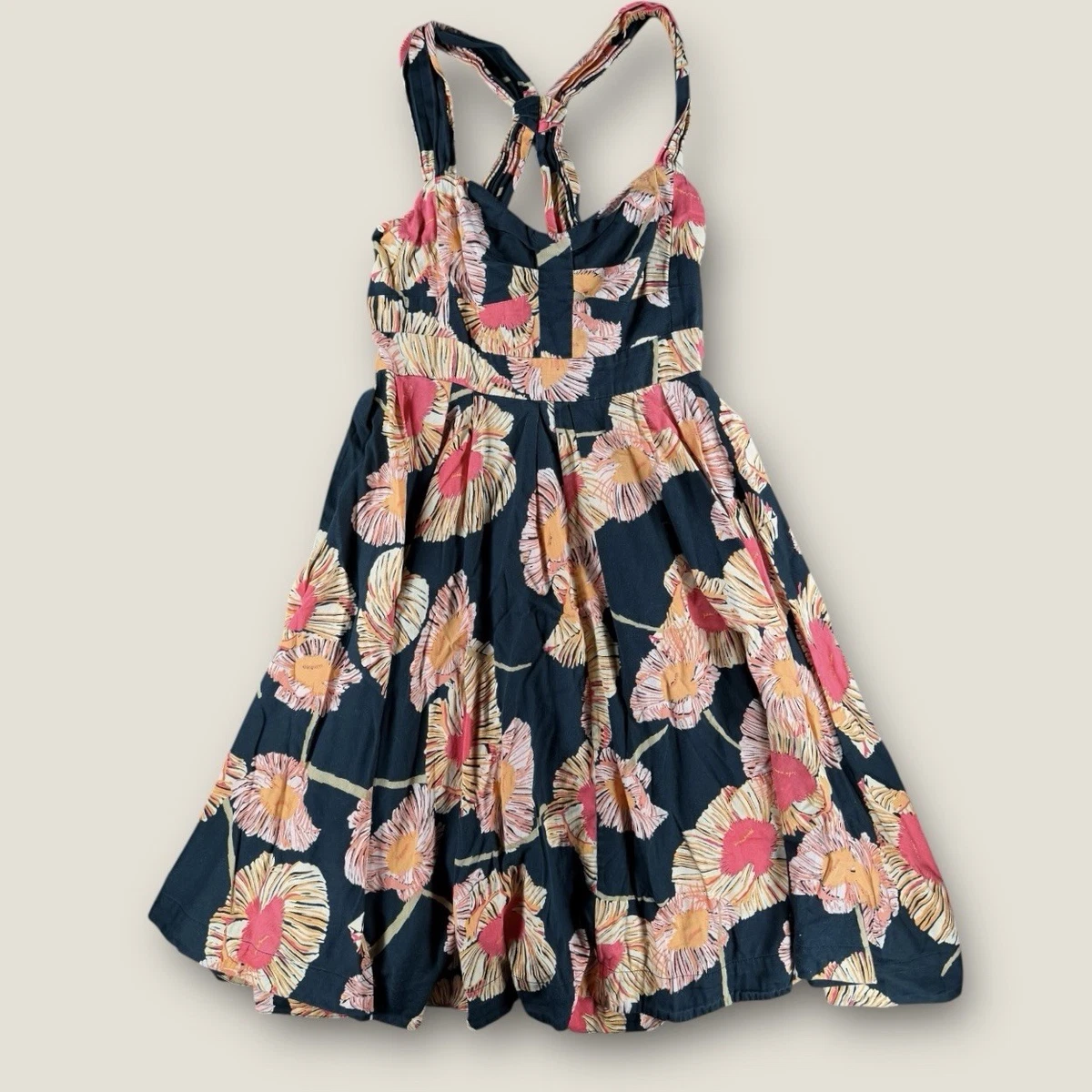 french connection floral flirtation flared dress French Connection Christa York Satin Floral Mini Dress
