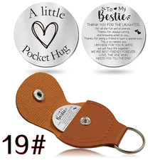 Bestie Gift Keychain Pocket Hug Charm Friendship Keepsake Quote Reminder
