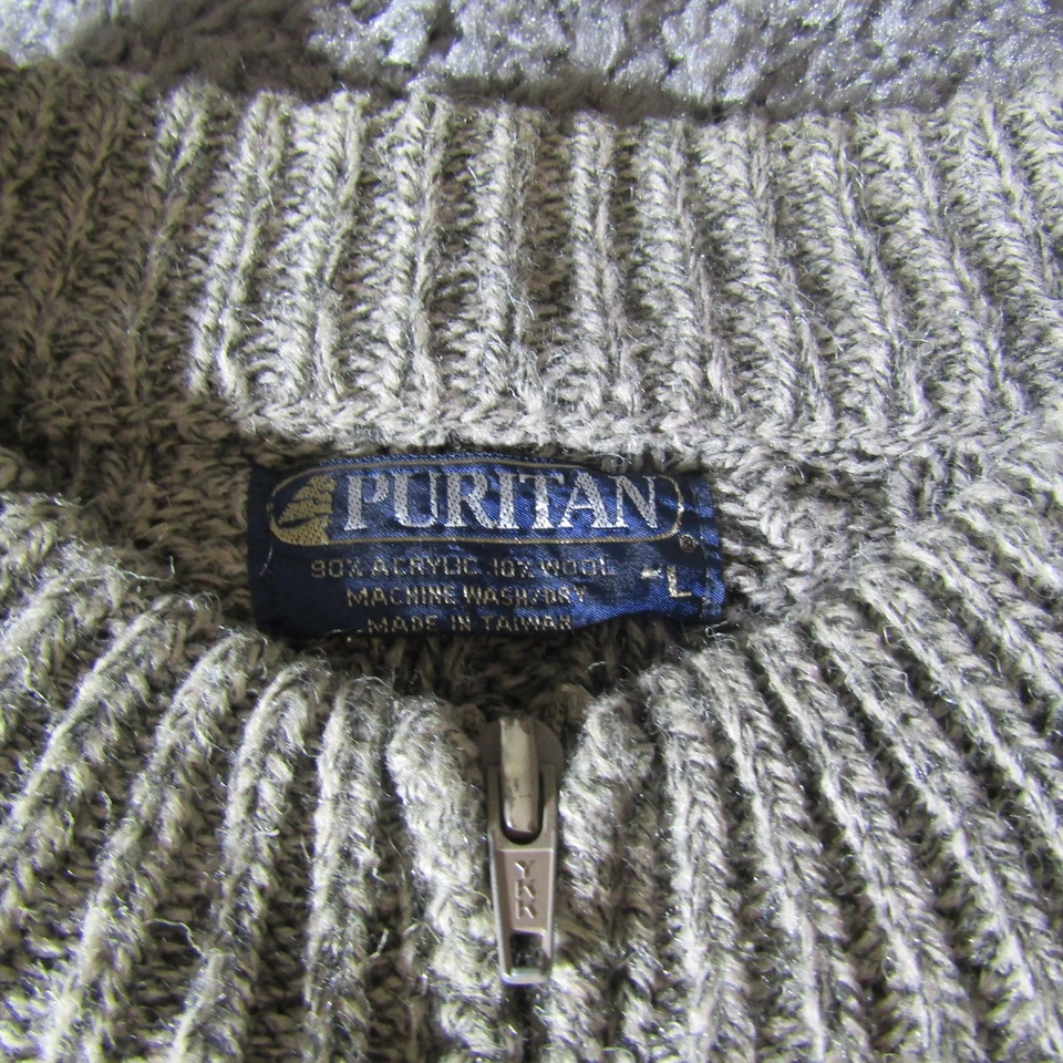 Vintage Puritan Sweater Mens L Made In USA 70s 80s Grandpa Crosby Lounge - Image 4 of 4