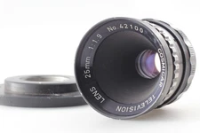 [Near MINT]  Cosmicar Television Lens 25mm F1.9 /C Mount movie Camera From JAPAN