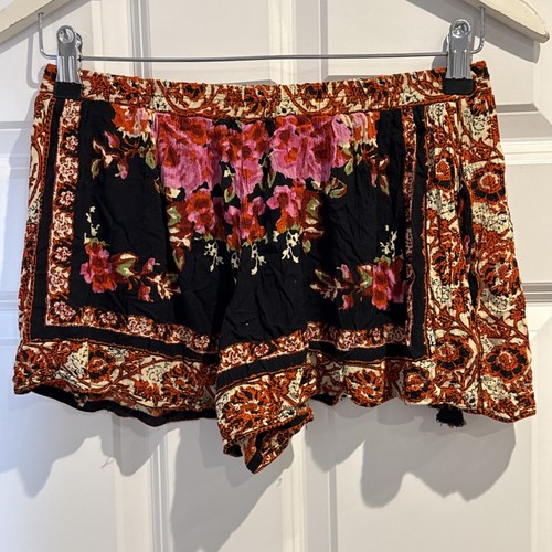 Band Of Gypsies Floral High Waisted Elastic Shorts Size Small - Picture 4 of 5