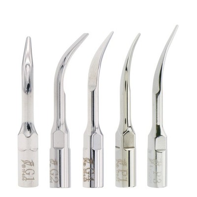 US 5Pcs Woodpecker Dental Scaler Scaling Periodontal Tips G1 G2 P1 fit EMS