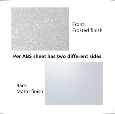6 PCS 12x16 Inch White ABS Plastic Sheets Heat Moldable Panel