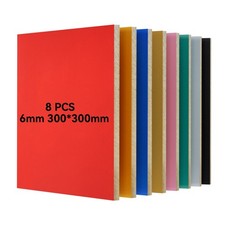 8 Stück 3mm 30x30cm lackfreie bunte Sperrholzplatten für Modellbau Laserschneide