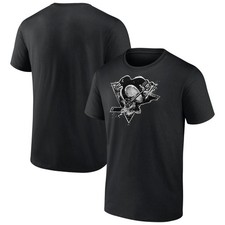 Men's Black Pittsburgh Penguins Iced Out T-Shirt