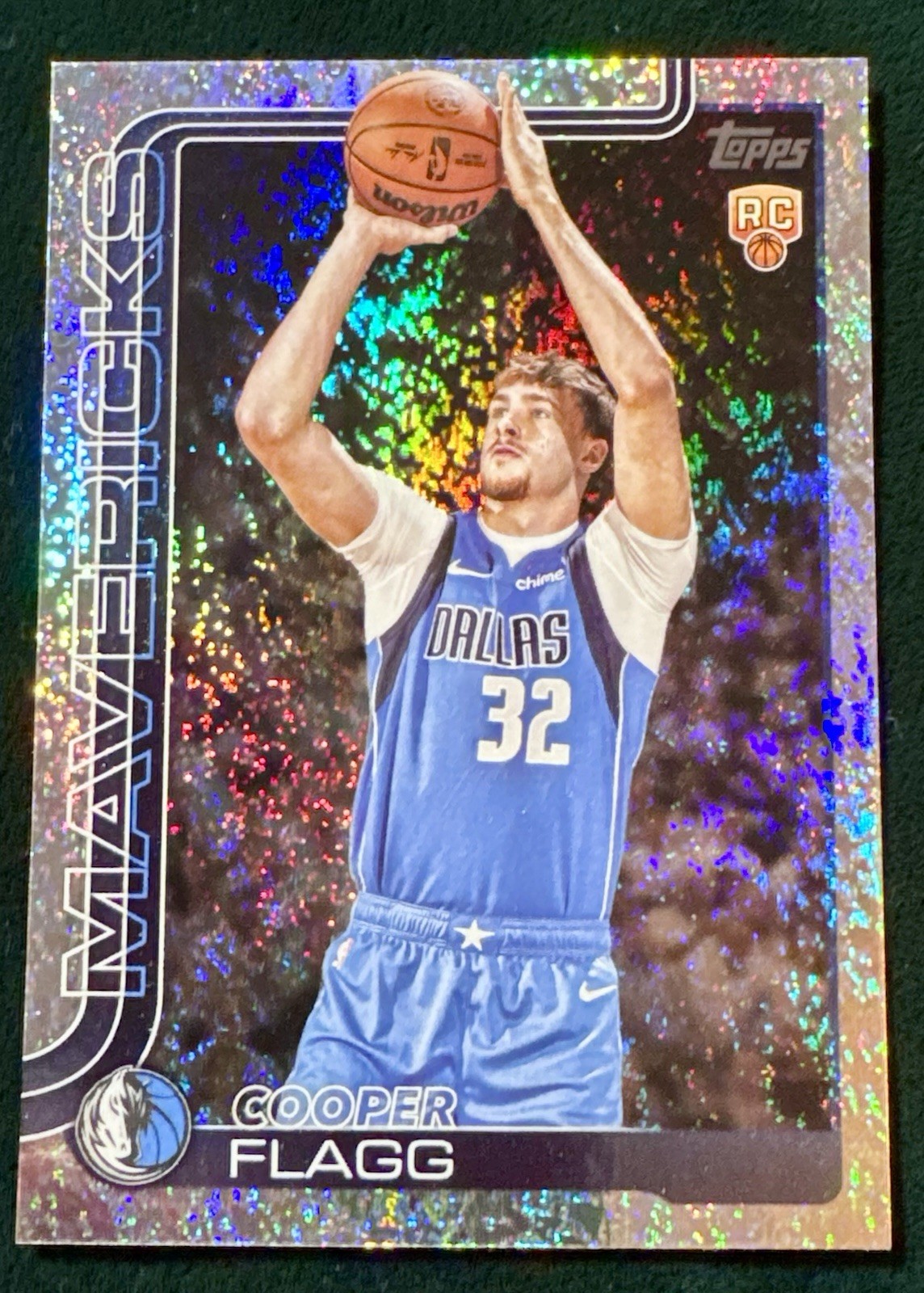 COOPER FLAGG 2025-26 Topps - #201 Silver Sandglitter (RC) Dallas Mavericks