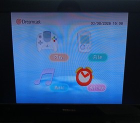 SEGA Dreamcast Console, Battery & Power Supply Modded, Tested Working System Mod