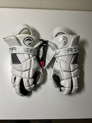 Maverik M5 Lacrosse Gloves Size Medium White