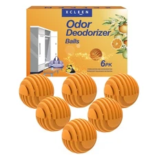 Shoe Deodorizer Balls Citrus 6 Pack, Natural Essential Oil Long Lasting Sneak...