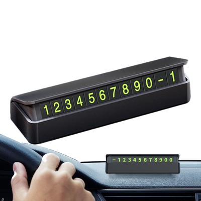4.7'' Hidden Temporary Parking Card Temporary Parking Phone Number Sign