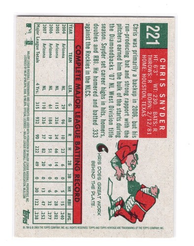 2008 Topps Baseball Heritage You Pick to Complete Your Set - 第 78/152 張圖片
