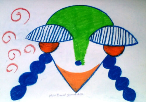 Original Painting Made & Signed By World Fame Artist Nidhi Bandil Agarwal Jaipur - Picture 1 of 12
