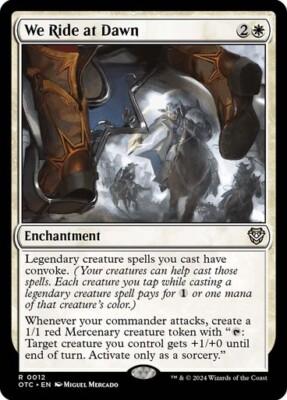 We Ride at Dawn - Thunder Junction Commander OTC - Rare - MTG Magic Pack fresh