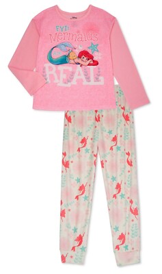 The Little Mermaid Ariel Pajamas Girls Size 6-6x 7-8 10-12 Large Disney  Princess | eBay