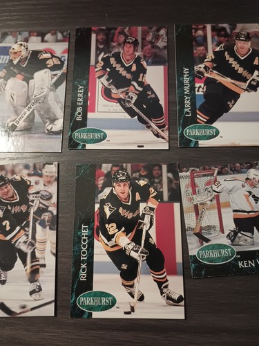 1992-93 Parkhurst Hockey Pittsburgh Penguins 6 Card Lot Base HOF - Picture 3 of 4