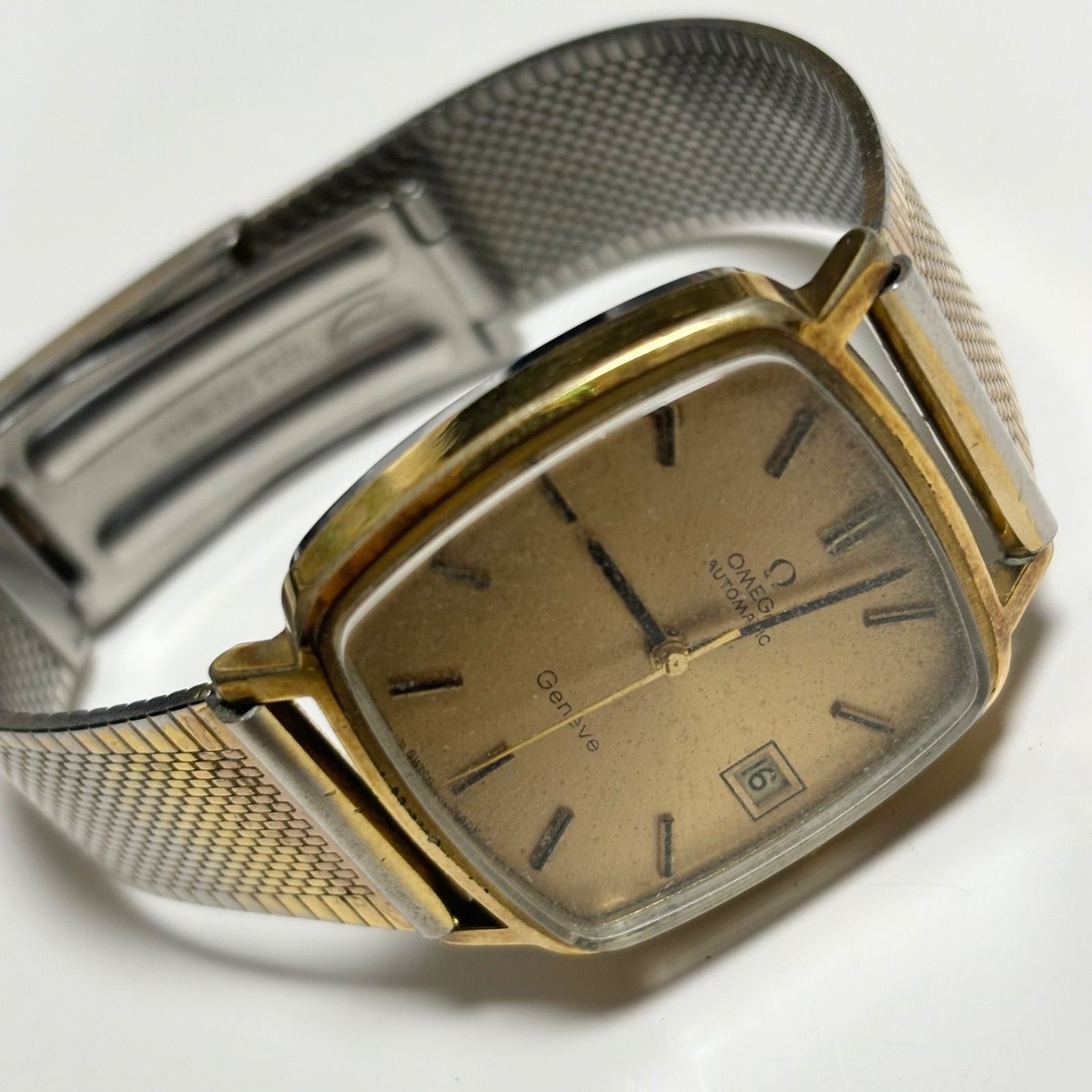 OMEGA Geneve ゴールド腕時計 OMEGA Genève Automatic Date Gold Plated Steel Vintage