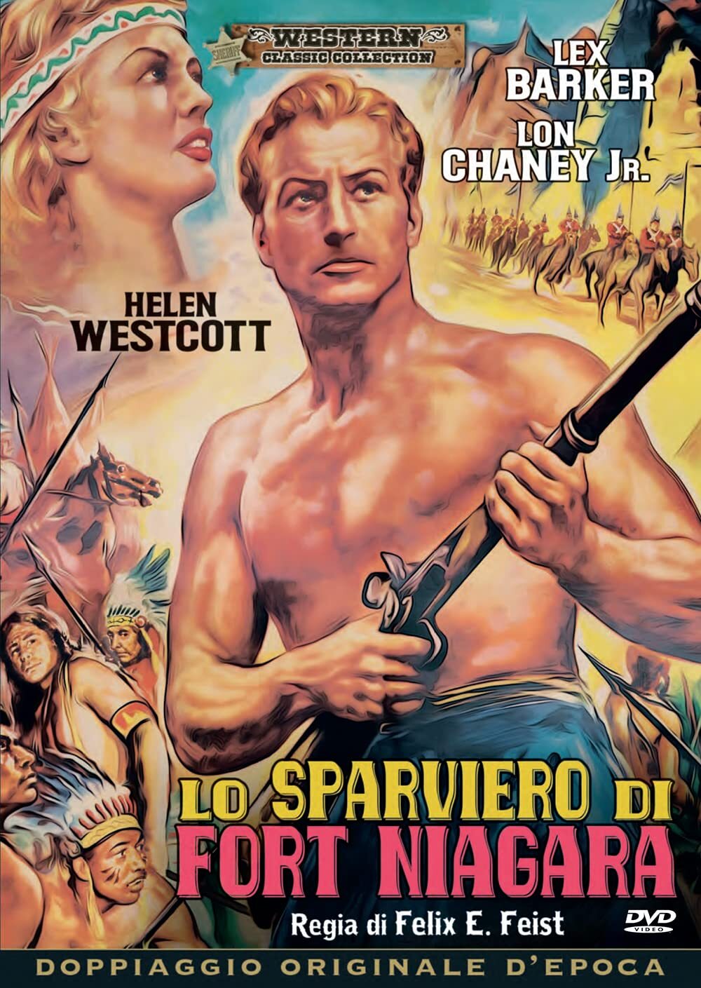 Dvd LO SPARVIERO DI FORT NIAGARA Lex Barker Lon Chaney Jr. nuovo sigillato 1952