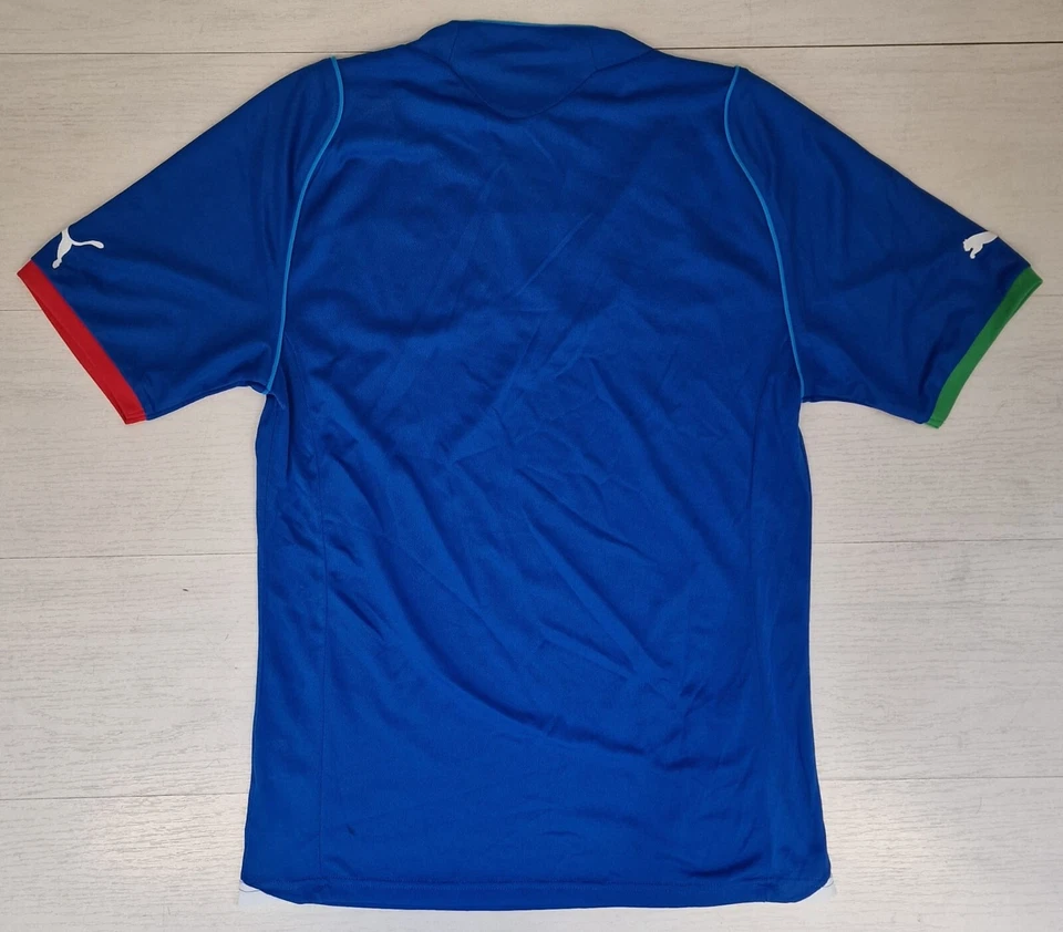 A152 PUMA Italia Camiseta Carrera Fútbol 2013/2014 Nacional Azul Figc 744991 01 - Imagen 3 de 3