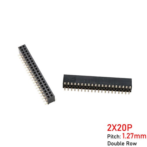 Pitch 2P-40P PCB Male / Female Pin Header Single / Double Row Connector 1.27mm - Picture 43 of 44