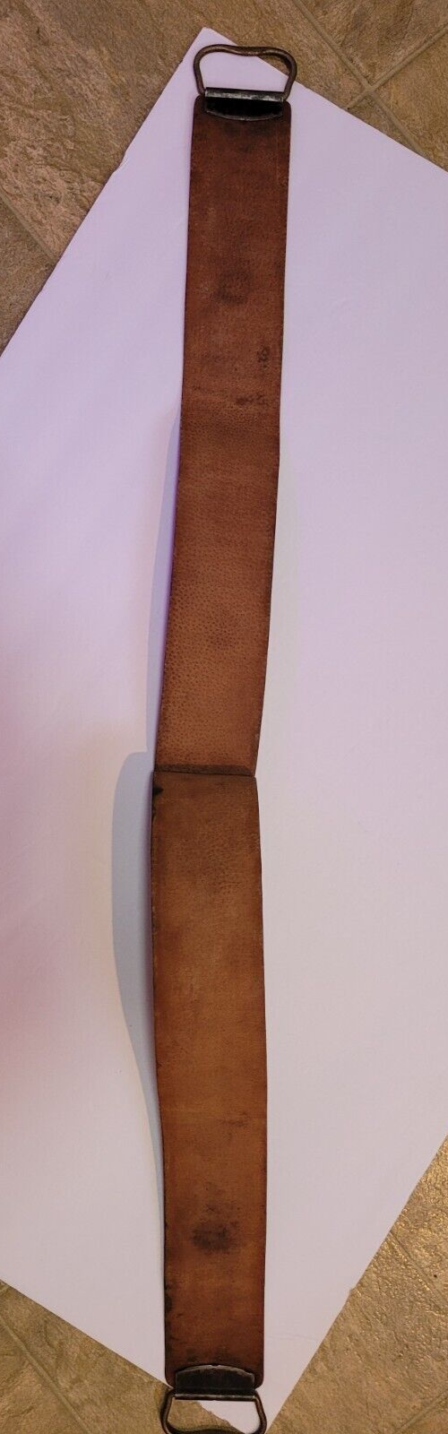 VINTAGE LEATHER RAZOR STROP Famous Presto Genuine Leather Strap eBay