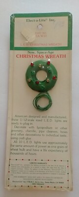 Doll House LED Christmas Wreath Elect-A-Lite EA W10 NOS 10 Bulb