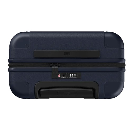 JULY Bagaglio Trasporto Classico Navy Hard Shell Silenzioso Ruote Telescopiche TSA Lucchetto - Foto 2 di 11