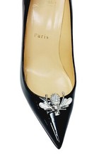 Silver Color Bee Shoe Clips 2pcs, Shoe Accessories