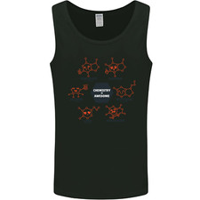 Chemistry is Awesome Alcohol Chocolate Love Mens Vest Tank Top