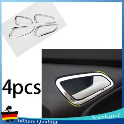 Für Ford Focus ST RS Silber Titanium Innentürgriff Rahmen Abdeckung Trim 4X