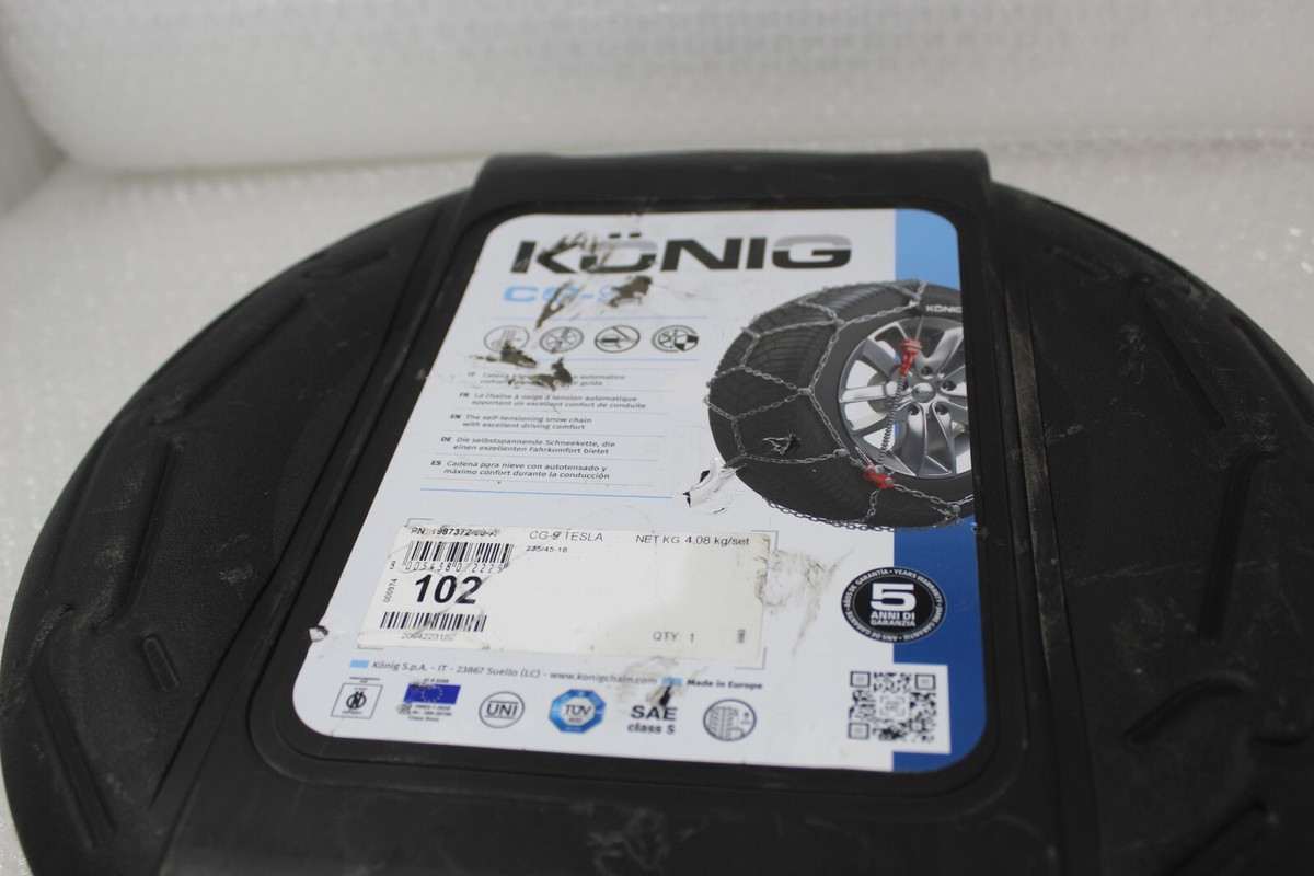 NEW Tesla Model 3 König CG-9 102 18” Snow Chains Brand New 1987372