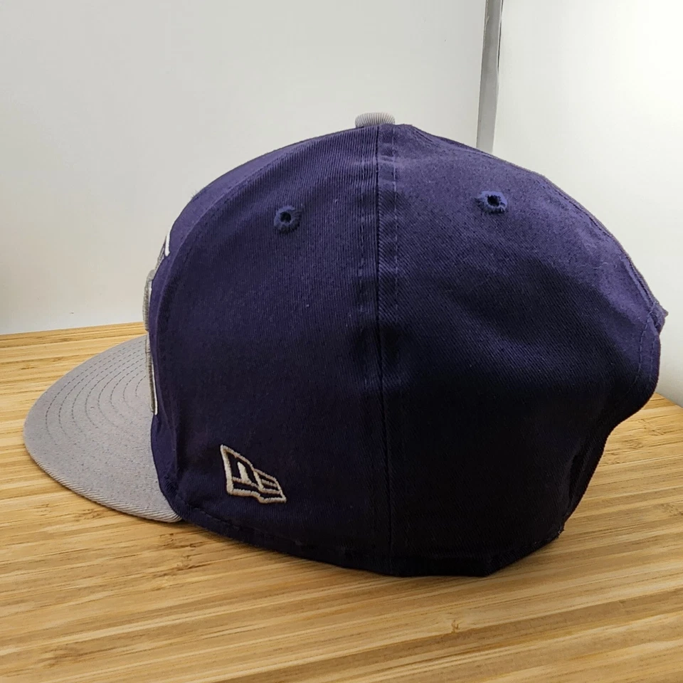 Gorra Georgetown Hoyas, Plateada y Azul Marino, Jack el Bulldog, New Era, Snapback Foto 2 de 4