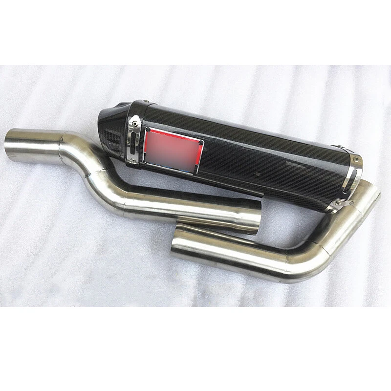 Sistema de escape para motocicleta Honda CBR1000RR 2004-2007 2 tubo silenciador medio Foto 4 de 4