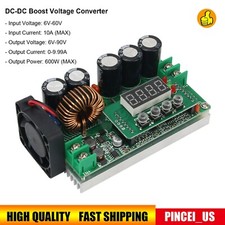 DC-DC Boost Voltage Converter 6-60V to 6V-90V 600W Step Up Voltage Regulator pe6