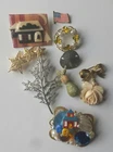 Vintage Costume Jewelry Pins Broach Lot Unsigned