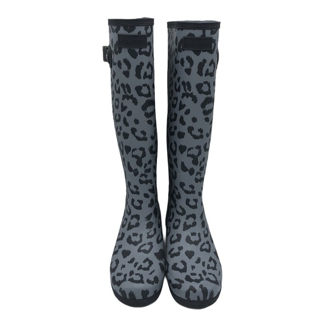hunter leopard rain boots