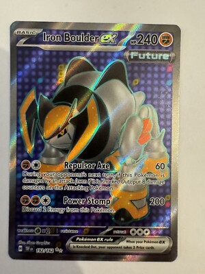 Pokemon - Iron Boulder ex - 192/162 - SV Temporal Forces - Full Art Card
