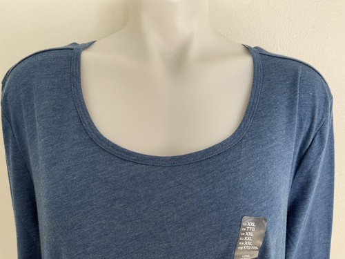 Gap U-Ausschnitt Langarmshirt Damen T-Shirt Soft Top 2XL Neu mit Etikett - Bild 2 von 7
