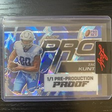 2023 Leaf Metal Pro Set Proof 1/1 Goin' Pro Blue Ice - Zack Kuntz