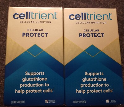 expired glutathione capsules EXPIRED 7/2022, 2 NEW Celltrient Protect Capsules, 112 Count Each,  DISCONTINUED