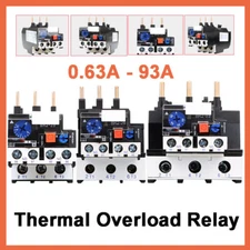 Thermal Overload Relay 0.63A to 93A Overload Protection Relays Motor Protector