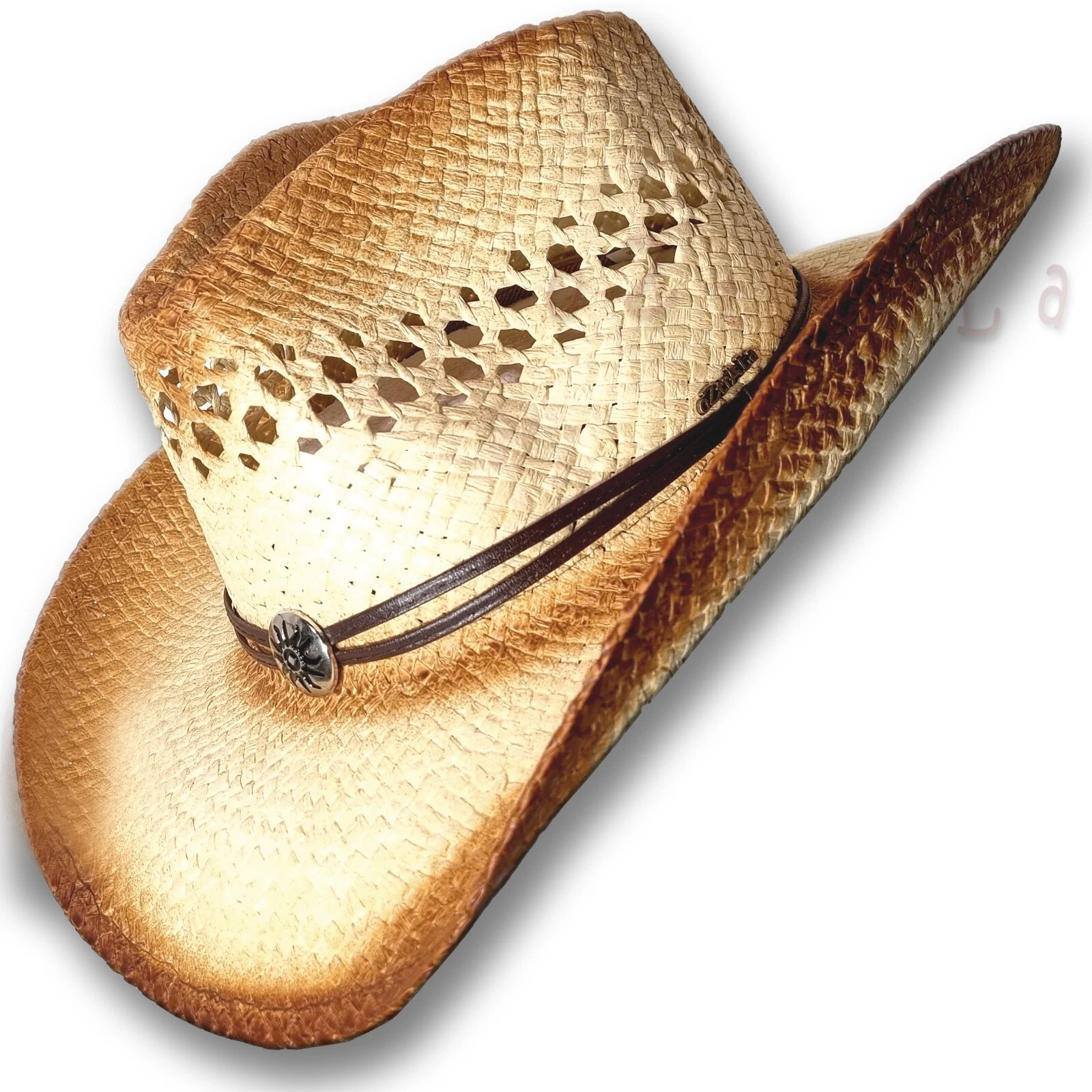 oZtrALa HR01 Westland Straw HAT Cowboy Australian Western Outback Mens Women Sun