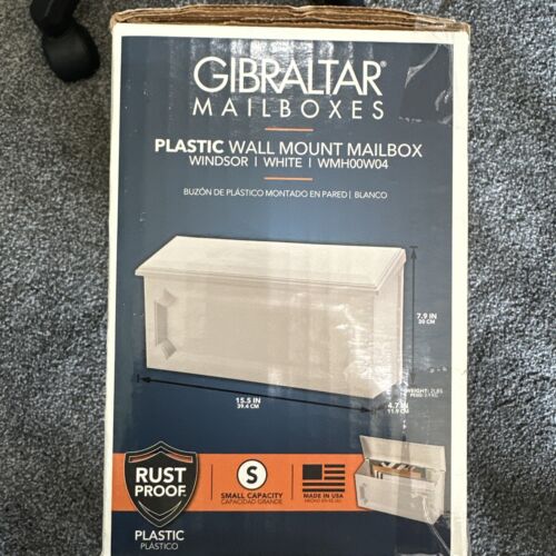 Gibraltar Mailbox Windsor White Wall-Mount WMH00W04 Factory Sealed NIB - Picture 2 of 9