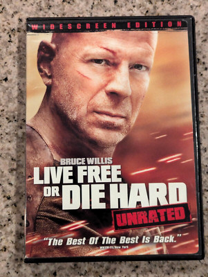 Live Free or Die Hard Unrated Bruce Willis Widescreen Edition DVD VG