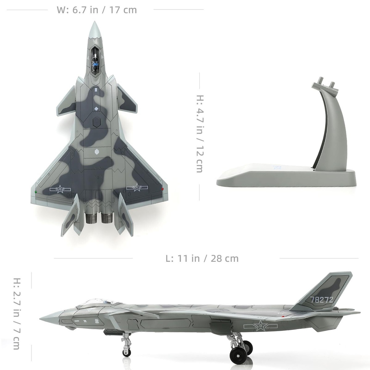人気定番の J20 1/72 Dragon Model Fang) (Fire Jet Fighter Stealth 航空機・ヘリコプター