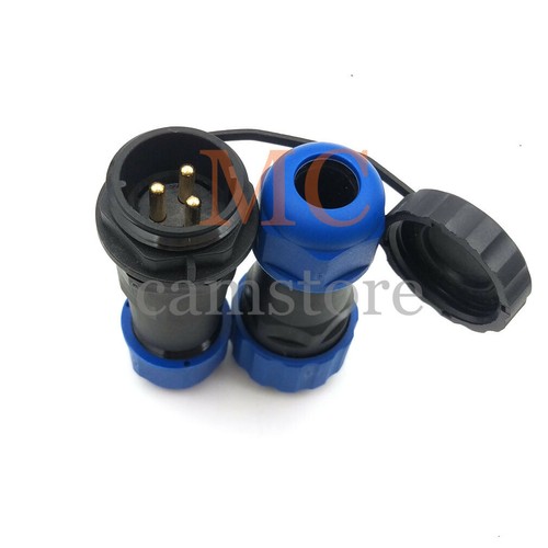 SD20 3Pin IP67 Electrical Connector Plug Socket,Circular Waterproof Connector - Picture 4 of 9